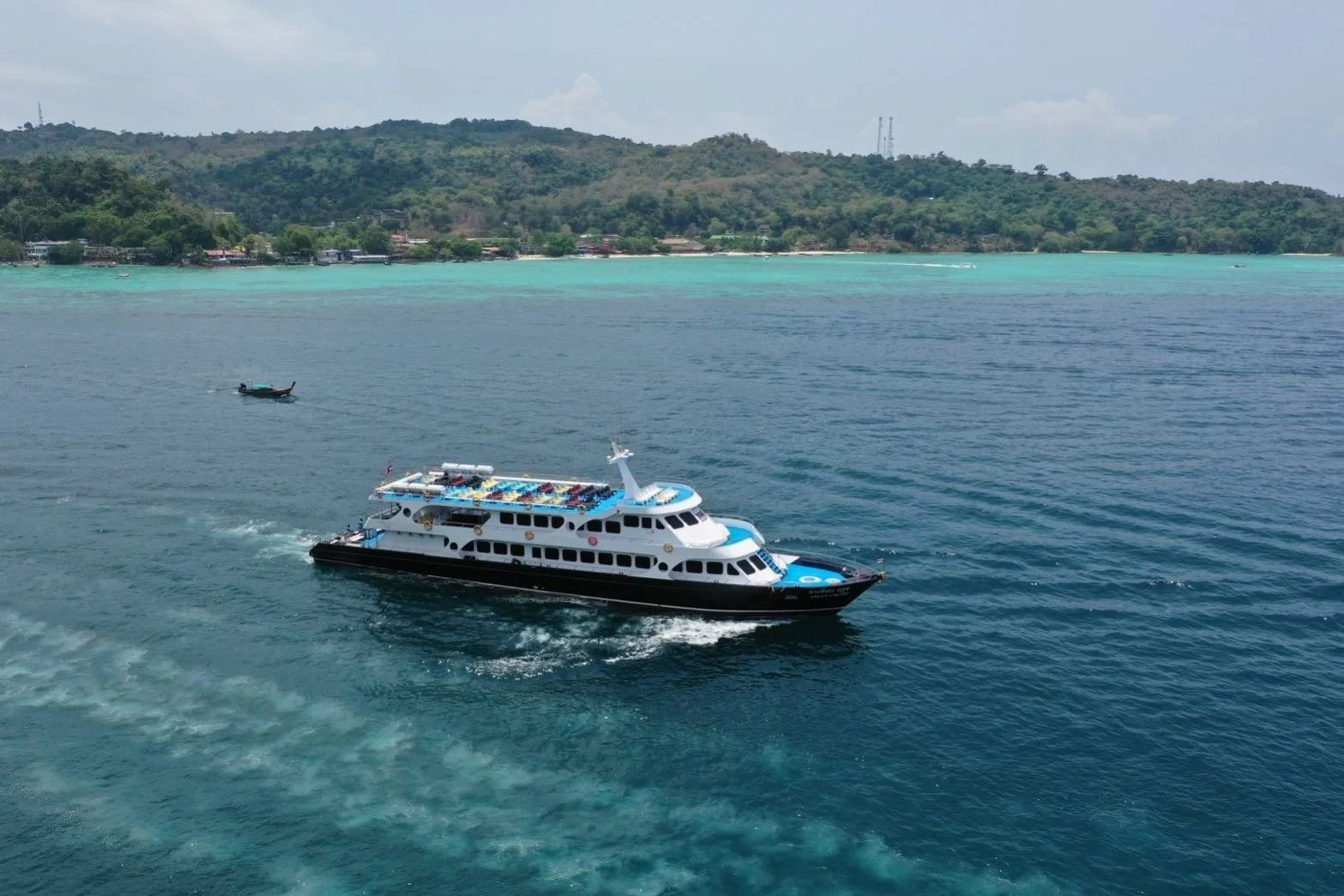 Phi Phi Cruisers ferry on the Andaman Sea